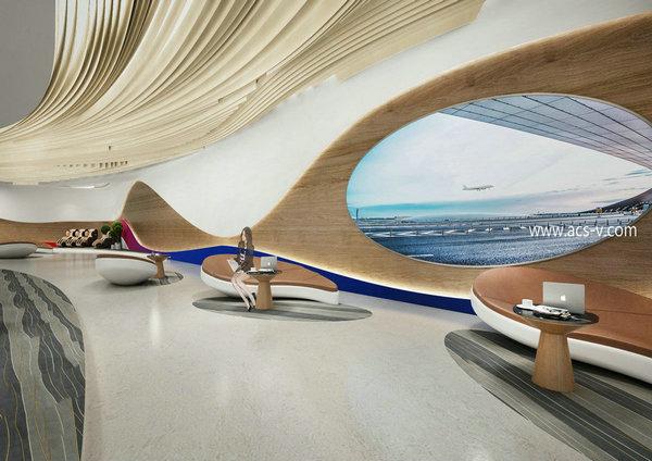 机场空间配套设计|成都天府国际机场CTRIP贵宾休息厅设计